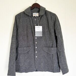 NWT SANDRINE ROSE Free People Empire Wool Blend Jacket Plaid Small